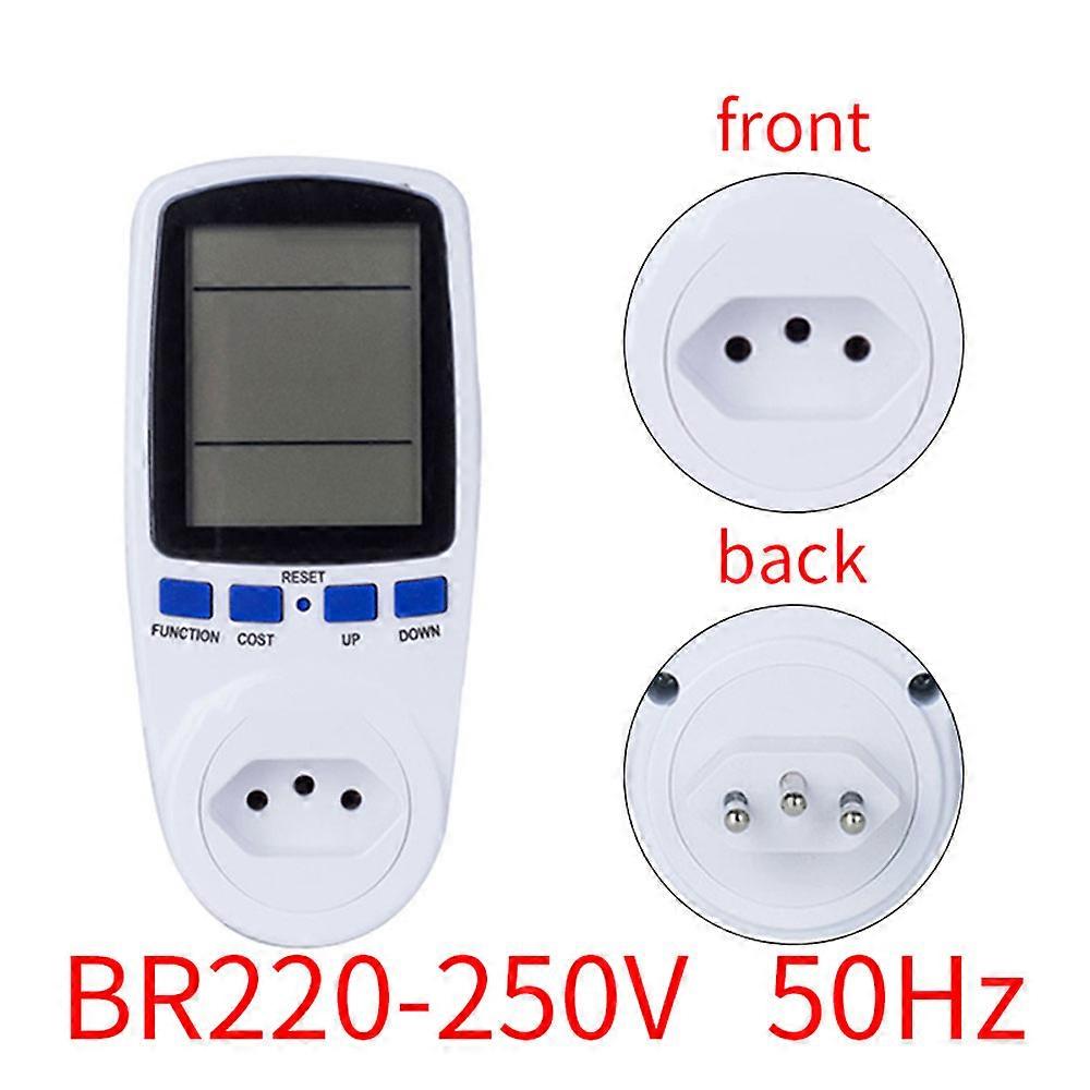 AC Power Energy Meter Digital Wattmeter KWh Watt Volt Amp Time electricity Cost Power Factor Monitor Socket Analyzer 220V EU