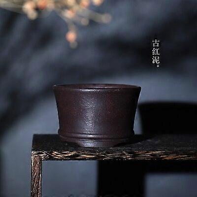 F Crude Pottery Purple Send Succulent Plants Pot Table Vase Breathability Garden Home Decoration