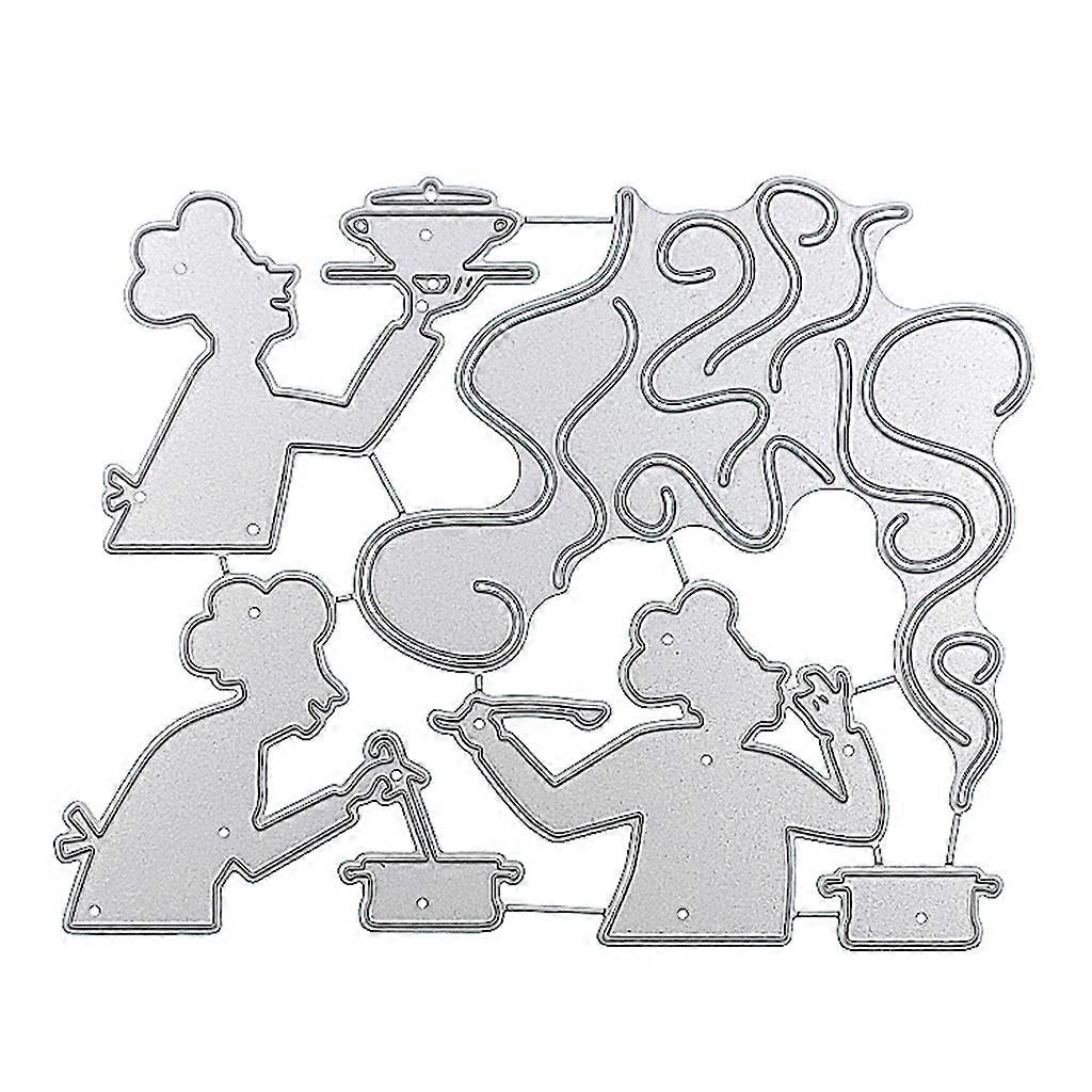 DIY Craft Scrapbooking Cooking Mage Die-Cuts Frame Embossing Paper Scrapbooking
