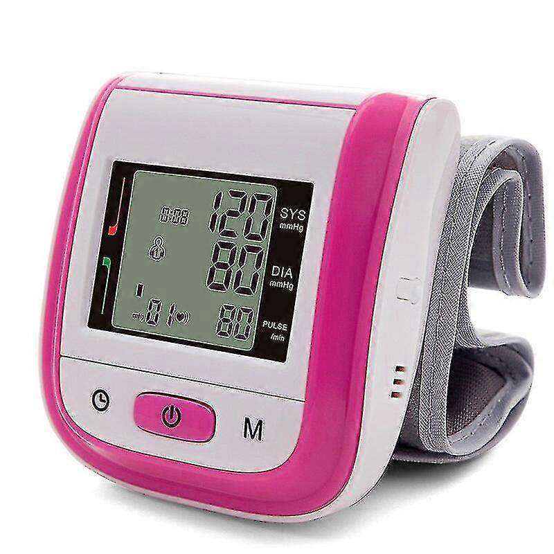 Tonometer Automatic Wrist Digital Blood Pressure Monitor Digital Lcd Sphgmomanometer Heart Beat Rate Pulse Meter