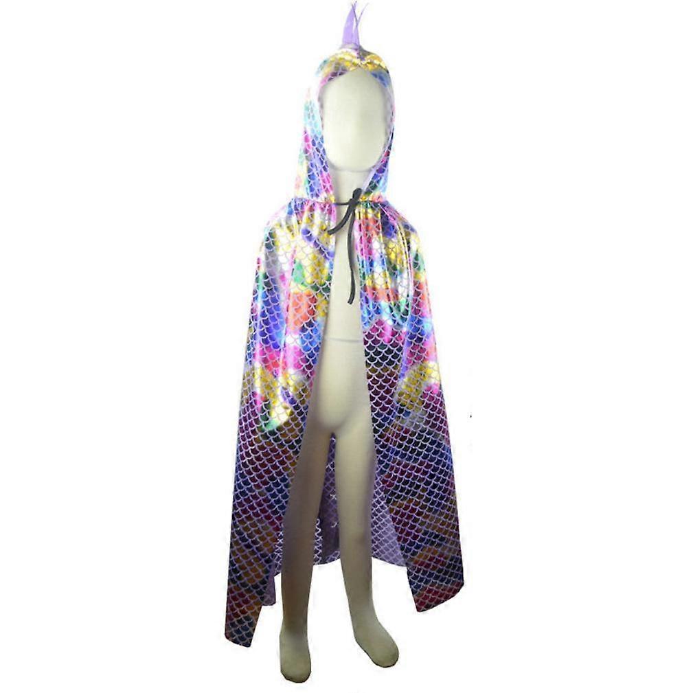 Halloween Cosplay Little Dinosaur Cape Hooded Poncho Show Costume Shawl
