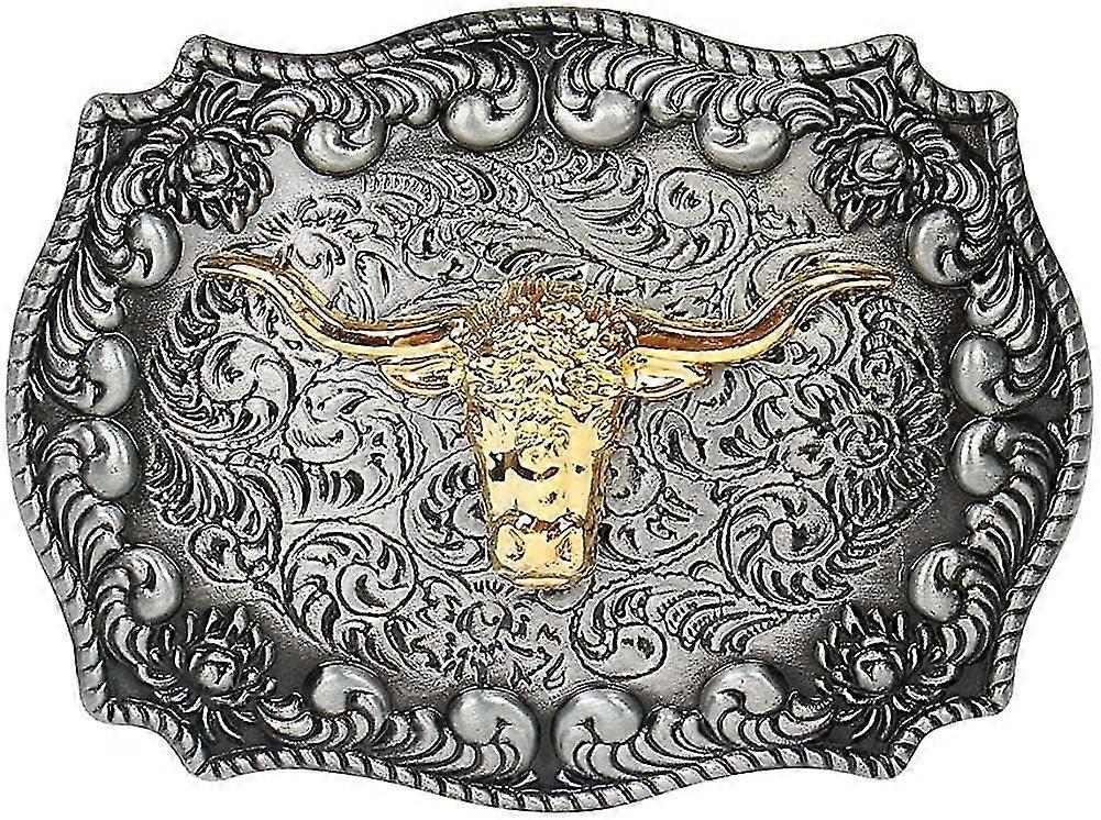 Boucle de ceinture de taureau à longues cornes pour la Saint-Valentin