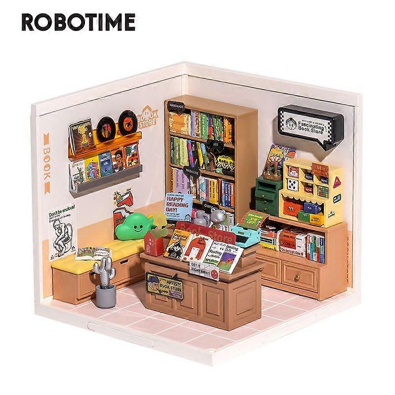 Rolife Super Creator DIY Miniature Kit Bookstore Experience the Fascinating World of Making 3D Puzzle for Kids Toys