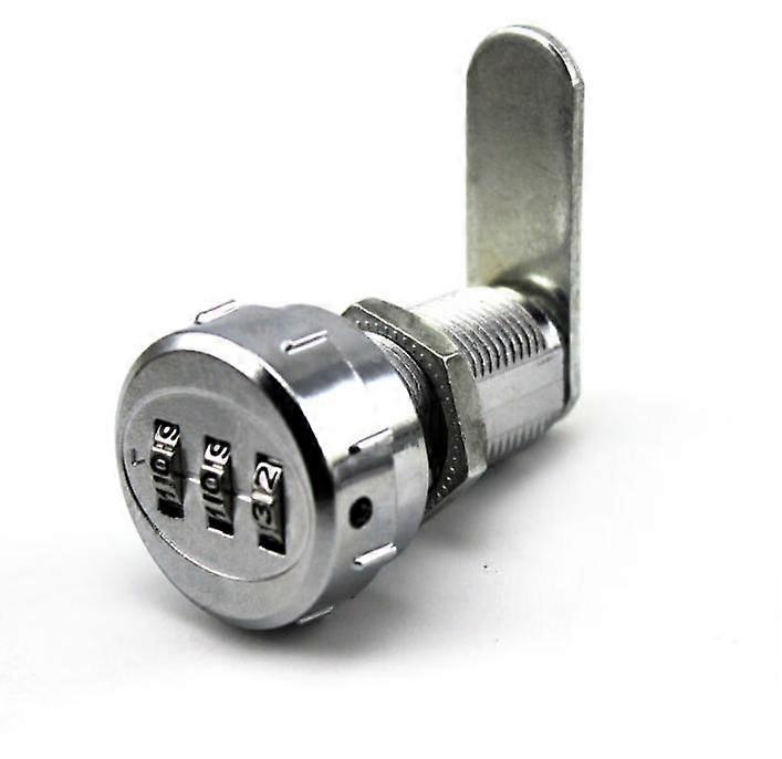 Code Lock Coded Drawer Cabinet Lock Digital Mechanical 3-Digit Combination Code Zinc Alloy for Cabinet Cupboard Drawer Mailbox( Wooden Wardrobe)