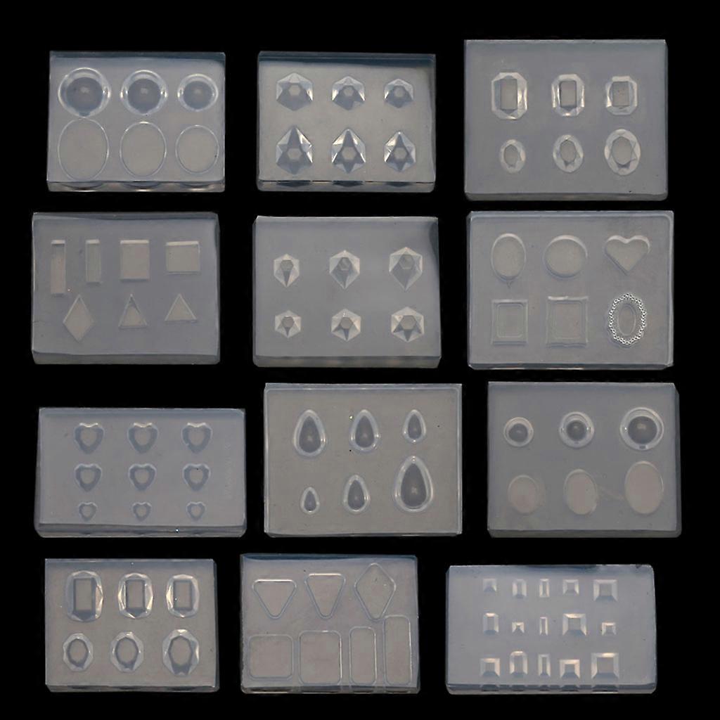 Stereo Mini Diamond Crystal Silicone Mold Box Shaped Molds DIY Casting Mold