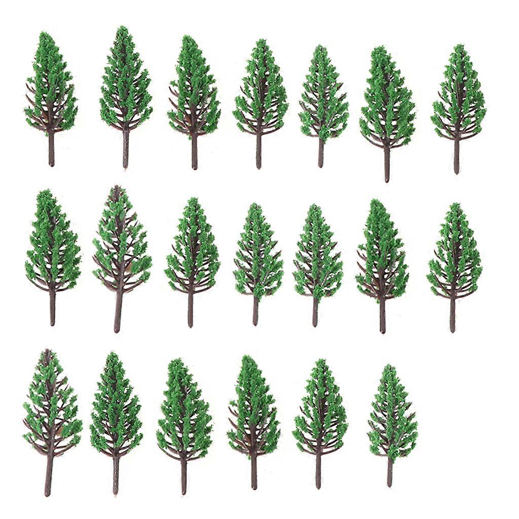 Simulated Plastic Made Pine Tree Model Railway for Miniature Scenes Model