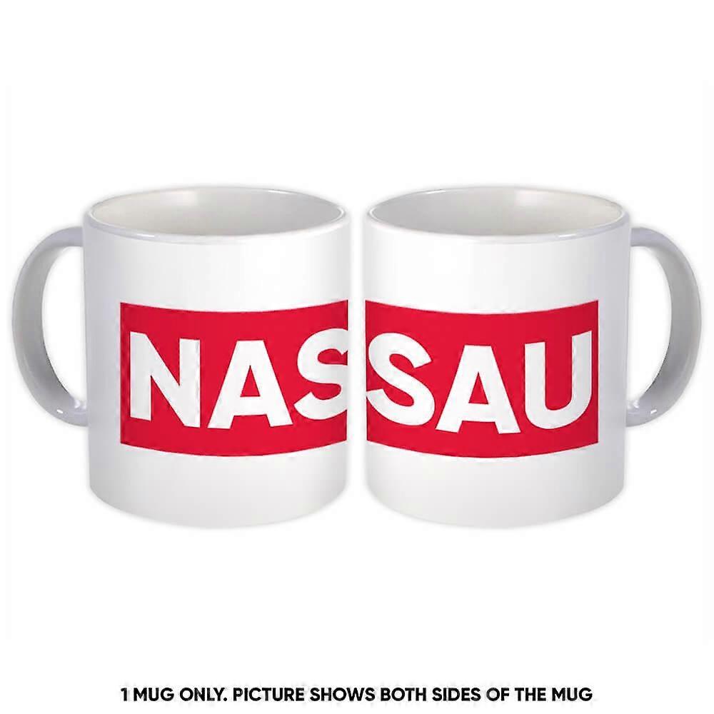 Caneca de presente: Nassau Bahamas Red