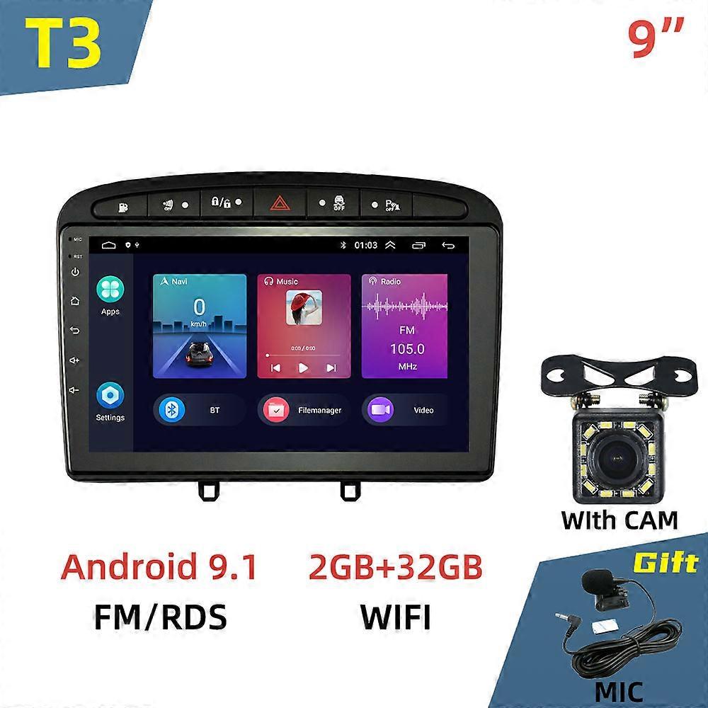 Android Autoradio 2 Din Radio für Peugeot 308 308SW 408 RCZ 2010-2016 Auto Gps Navigation Auto Multimedia Player Autoradio Audio