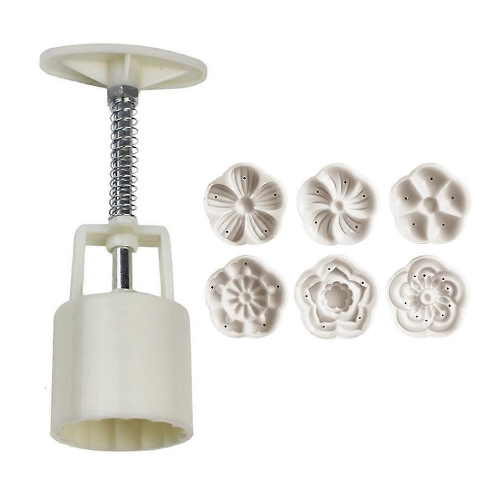 Λουλούδι σχήμα Mooncake καλούπι χέρι presser κέικ κέικ εργαλεία διακόσμησης