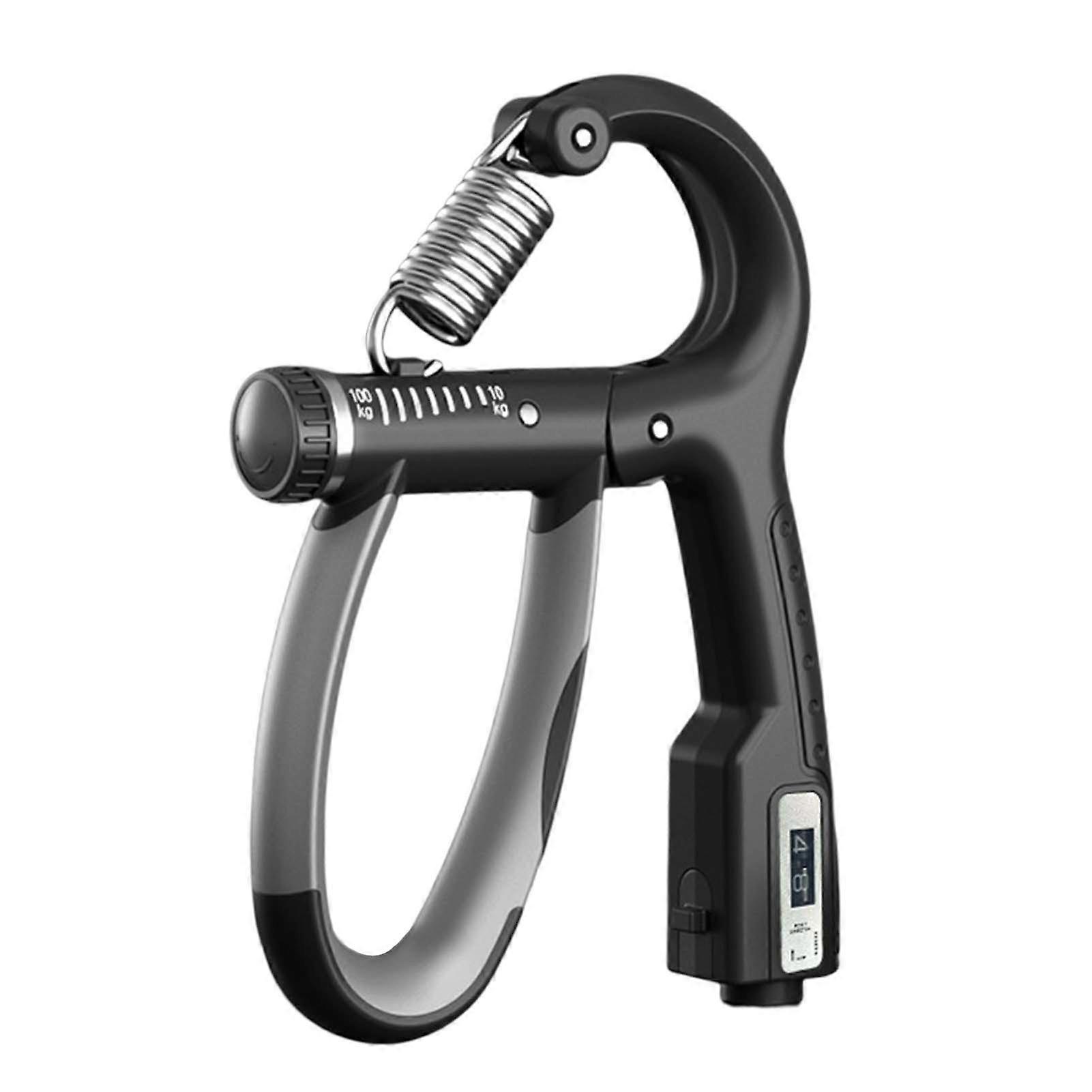 QingHai Strength Gripper Ergonomic Rotation Adjustment Non-Slip Wrist Training Mechanical Counting Handle Gripper Workout Use
