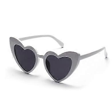 Retro Heart Shaped Sunglasses Lady Oversized Uv400