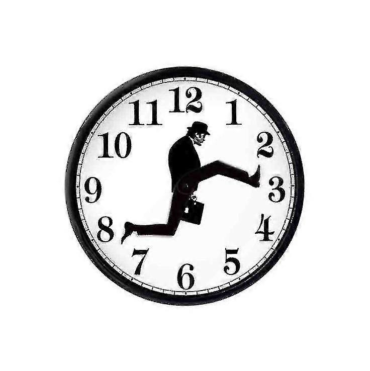 Monty Python Inspired Silly Walk Wall Clock Creativo Silent Mute Clock Wall Art