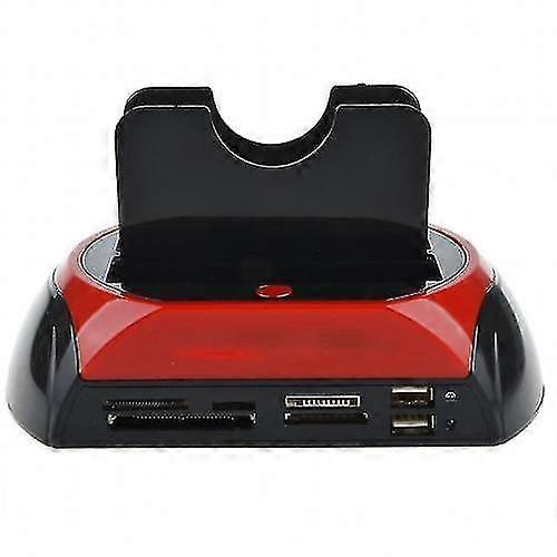 Hdd Docking Station Ide Sata Dual Usb Clone Hard Drive Card Reader Multifunction