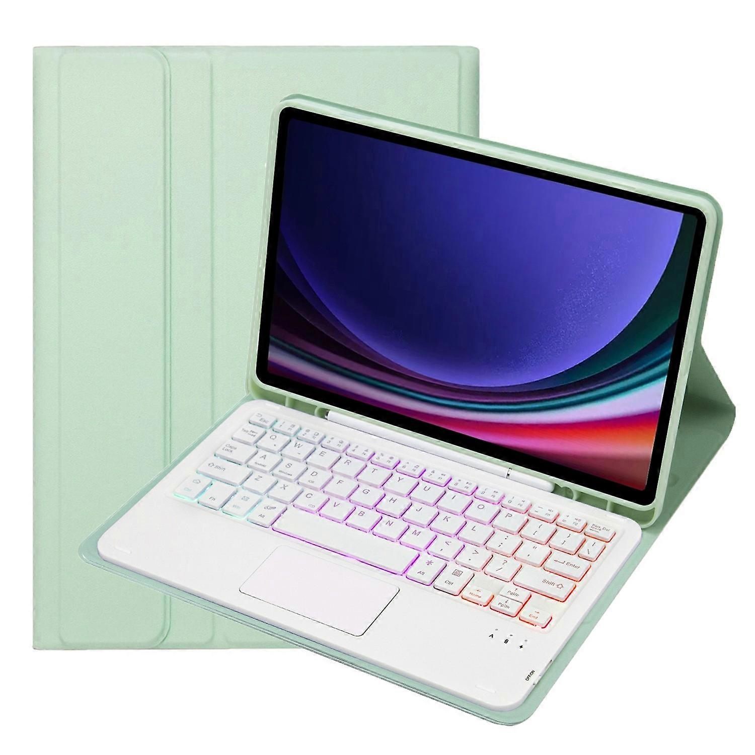 Bluetooth Keyboard Leather Case For Samsung Galaxy Tab S9 FE