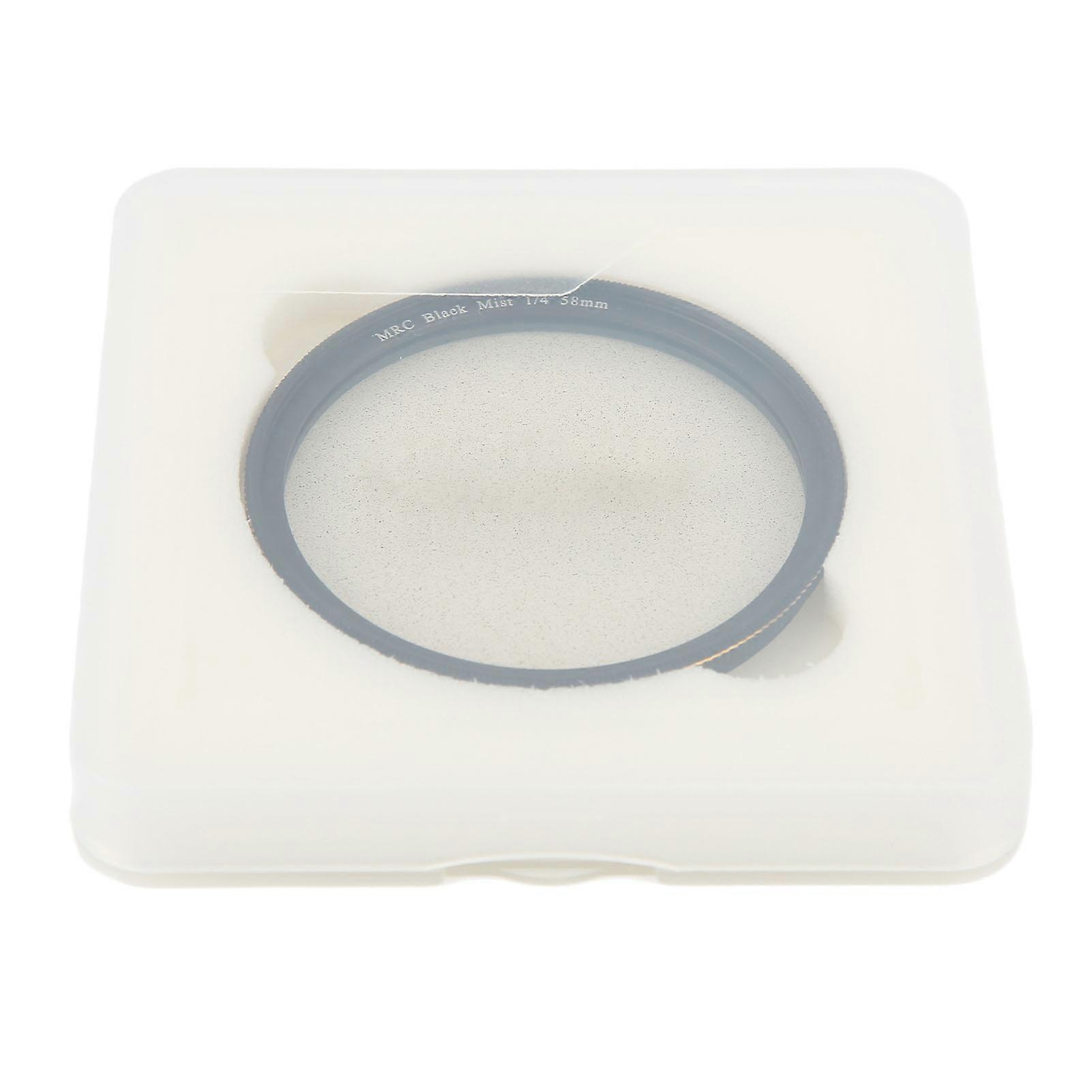 Lightdow Black Diffusion 1/4 Filter Mist Cinematic Effect Soft Focus Filter with 18 Multi Layer Coatings for Portrait Photography 58mm / 2.3in