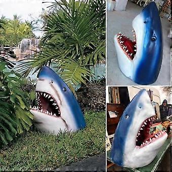 Wall Mounted Great Blue Shark Head Sculpture | Shark Week...