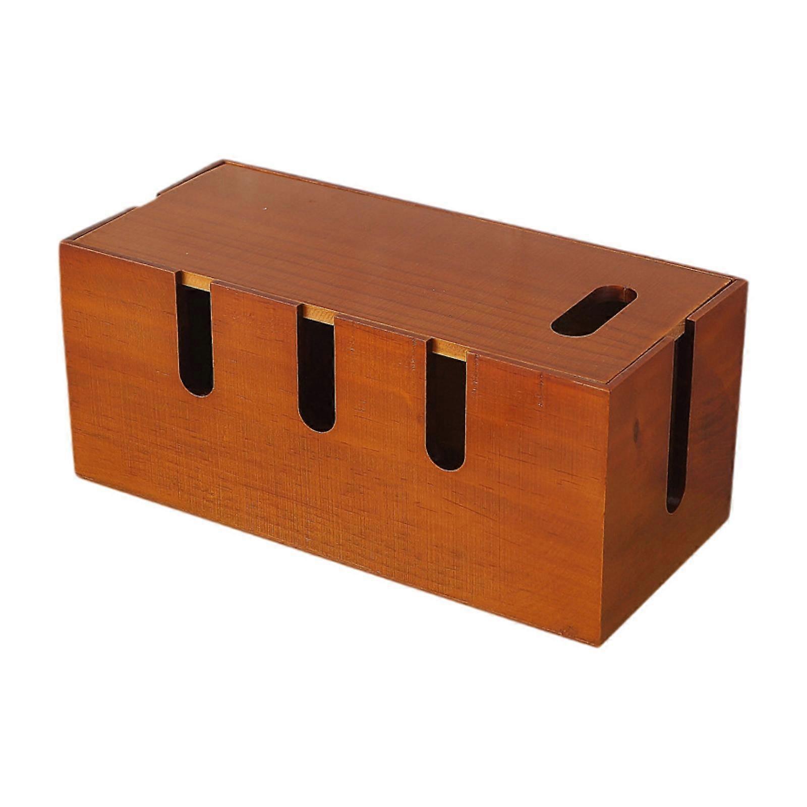 Power Strip Box Portable Space Saving Cord Organizer for Office Home Desktop