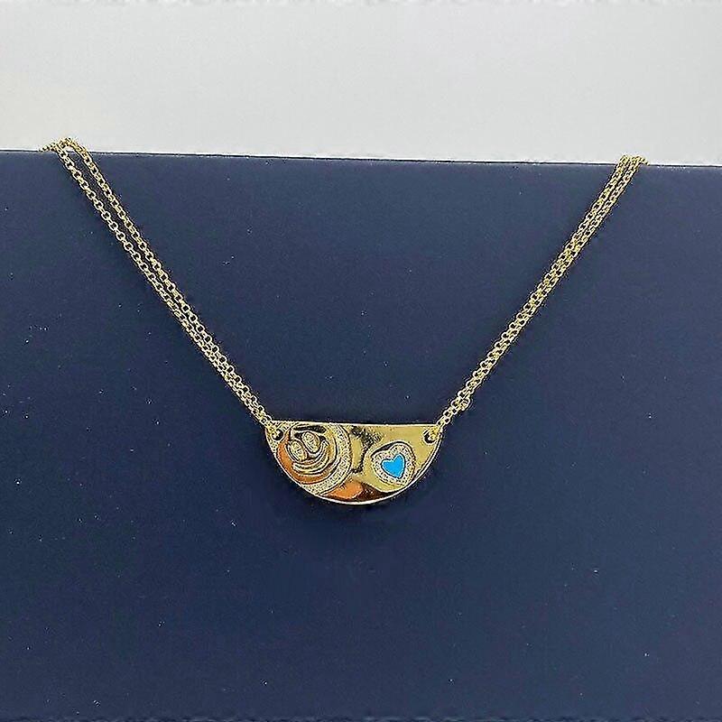 yellow gold color semicircle happy face plaque silver adjustable