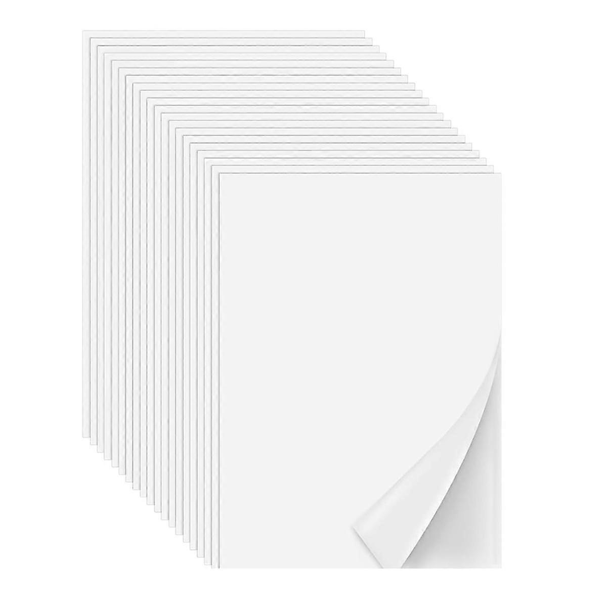 Iron on Adhesive Sheets 20PCS,Double-Sided Heat Melt Fabric Sheet, A4 Size Fusible Adhesive Sheets