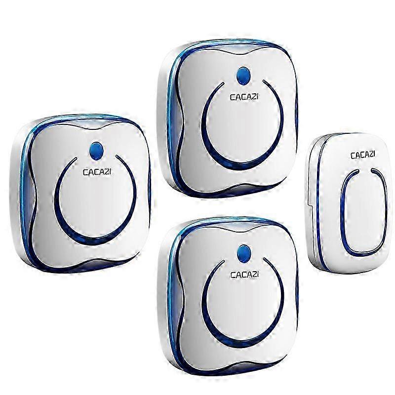 Smart Wireless Doorbell, AC Digital, Waterproof, One-to-Three