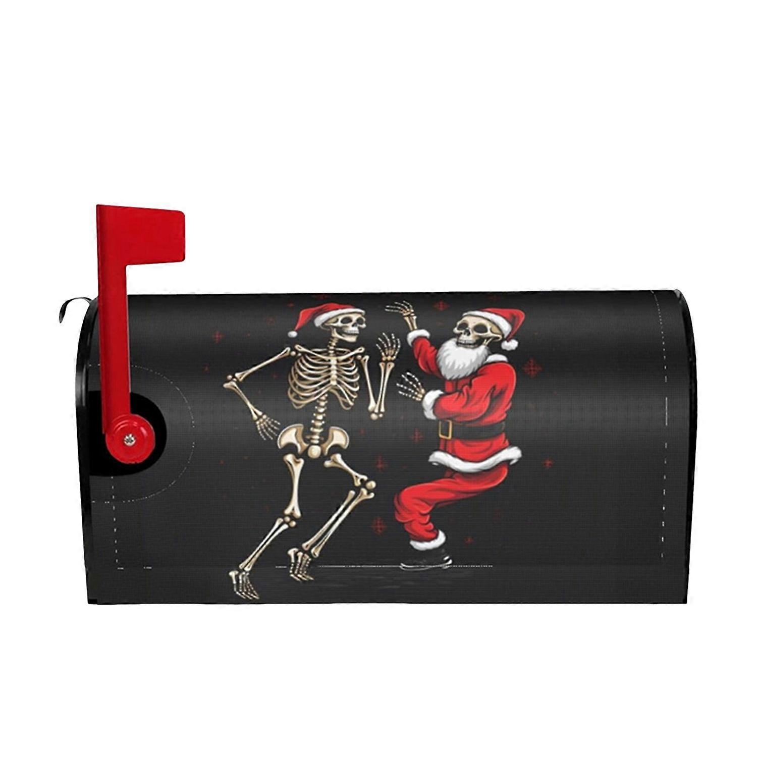 Mailbox Cover Halloween Themed Magnetic Mailbox Wrap Colorful Gothic Mailbox Sleeve for Garden Yard