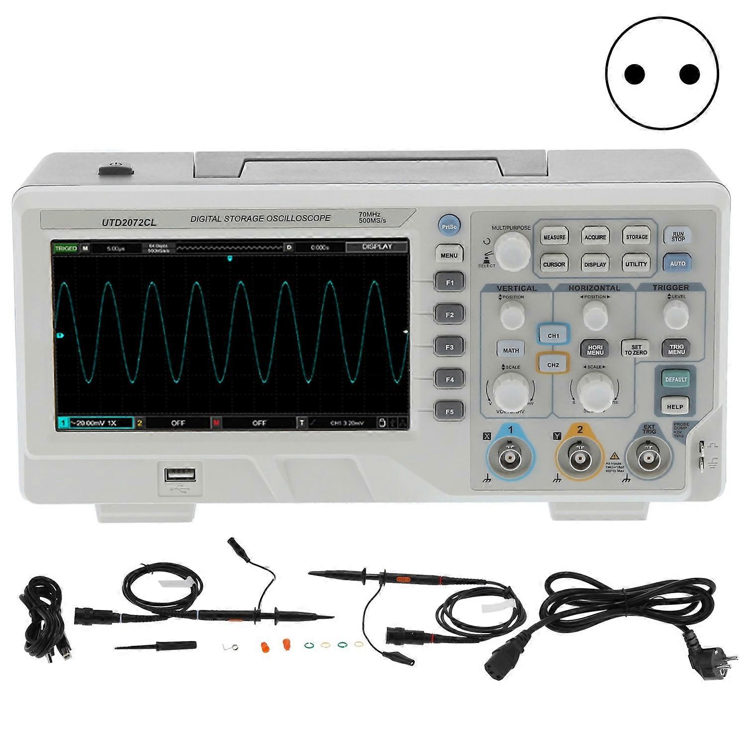 UTD2072CL Oscilloscope Dual Channel Portable Digital Oscilloscope for Electrical Measurement( 5060H