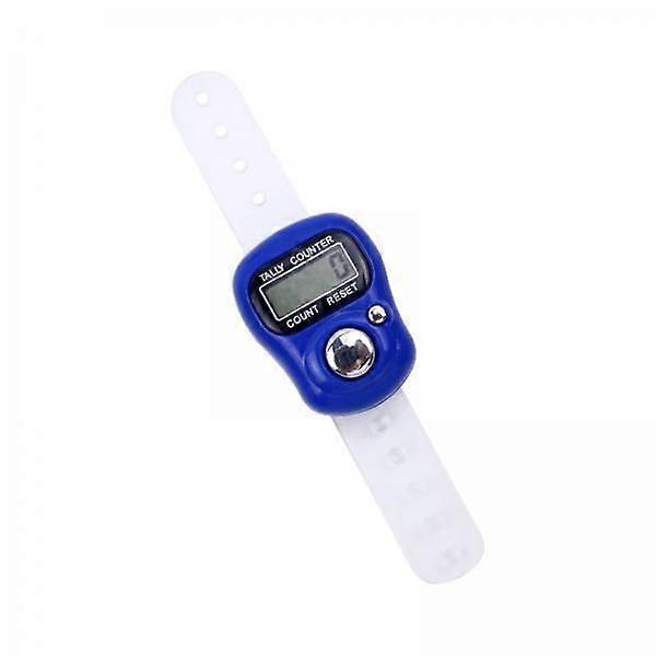 6xElectronic Finger Counter 5 Digit Counters Clickers for Golf Knitting Sports Blue