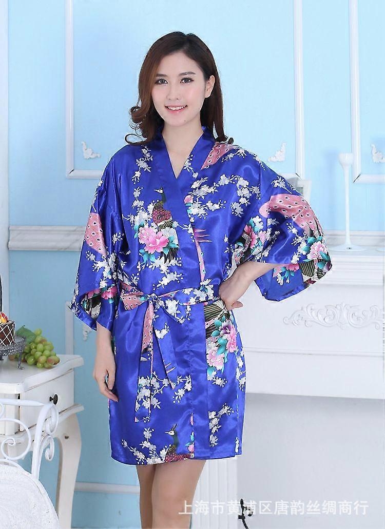 משי סאטן חתונה כלה חלוק שושבינה פרחוני חלוק רחצה קצר חלוק קימונו חלוק לילה חלוק אמבטיה חלוק אופנה חלוק לנשים