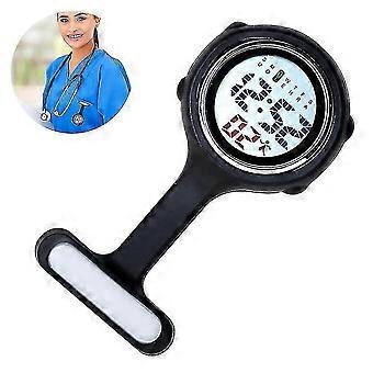 Relógio de Enfermagem Multifuncional Eletrônico Relógio de Silicone Relógio de Alarme Luminoso Cronógrafo Digital de Peito Multi-cor Opcional