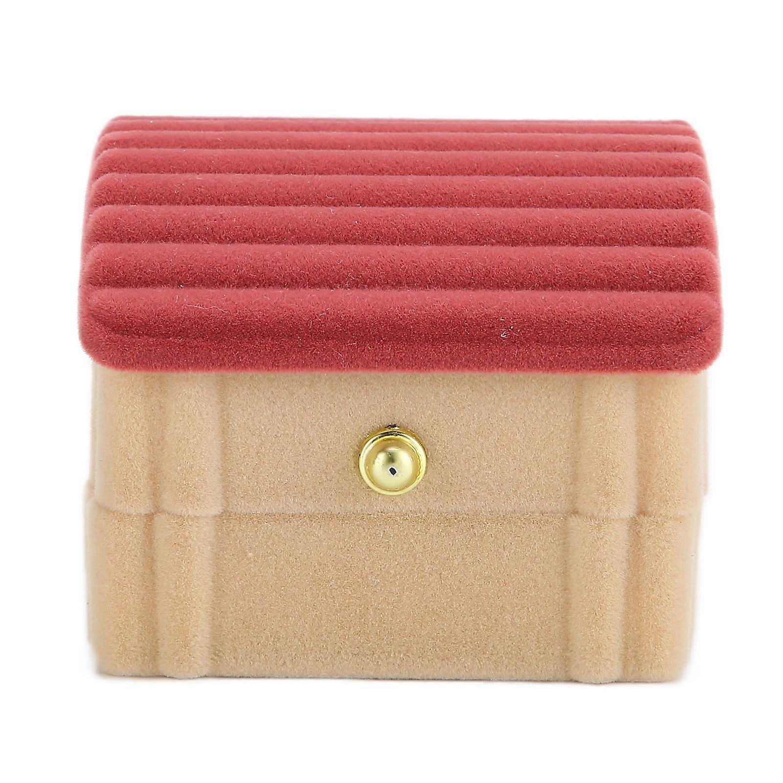 Cute Ring Box Classical Ring Storage Case Elegant Jewelry Gift Box for Engagement Proposal Wedding