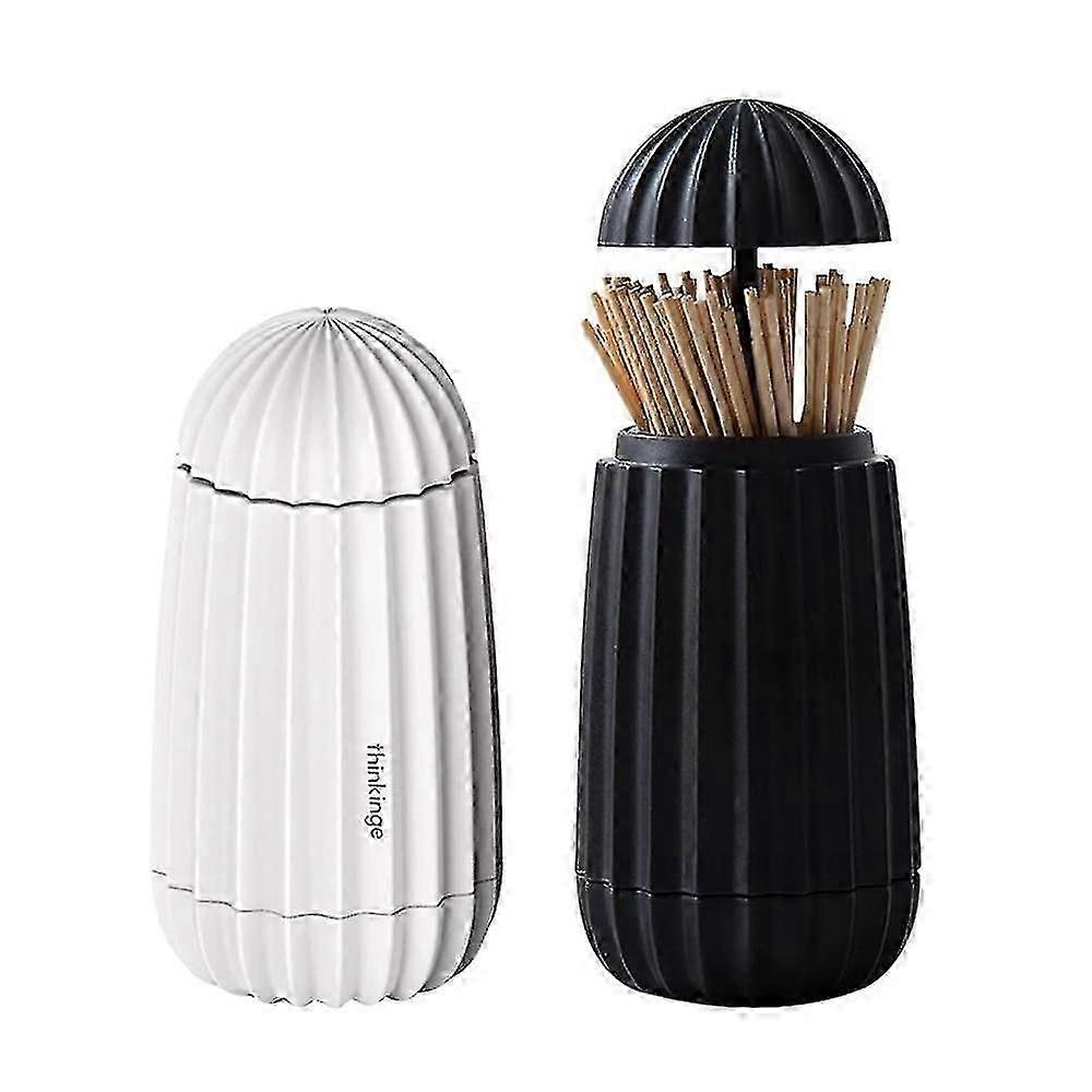 2pcs Toothpick Holder,automatic Plastic Toothpick Dispenser Portable Plastic Toothpick Holder Box Toothpick Box Pop Up Toothpick Container Toothpick D