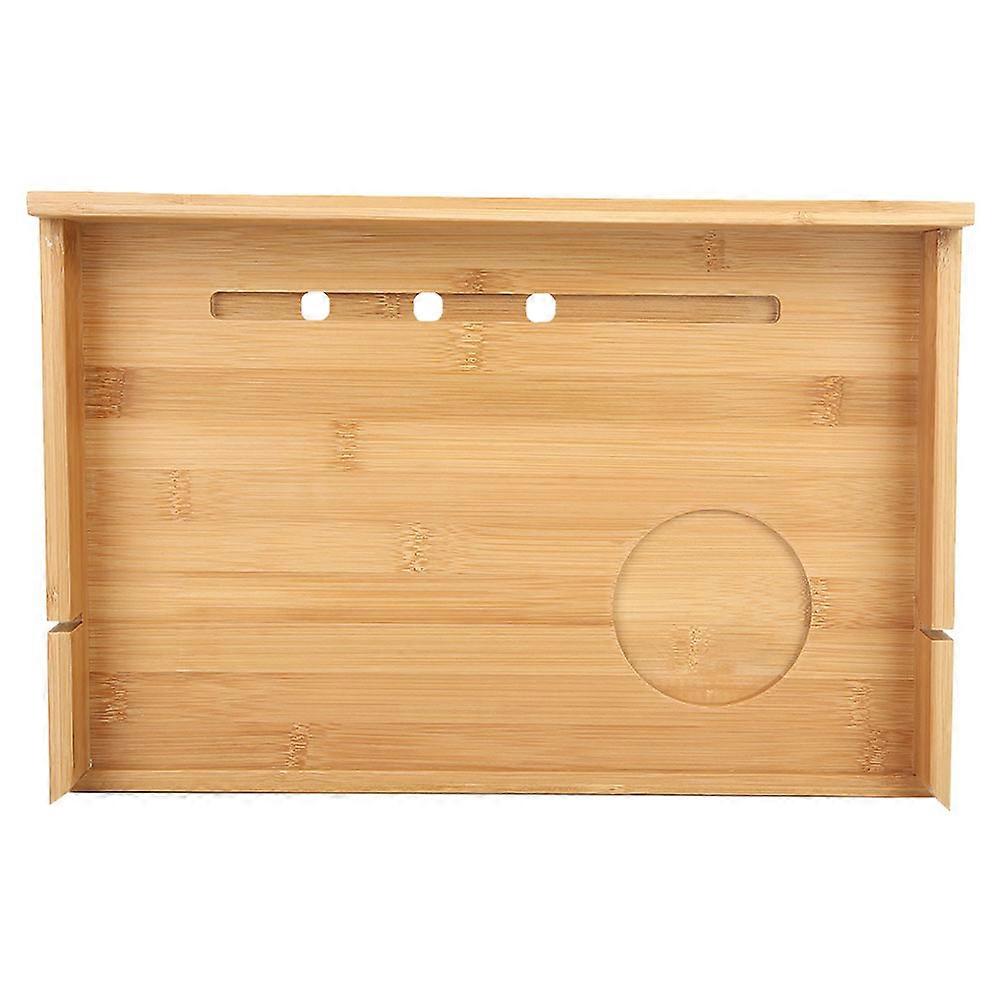 Multifunctional Bedside Holder Simple Style Bamboo Bedside Shelf