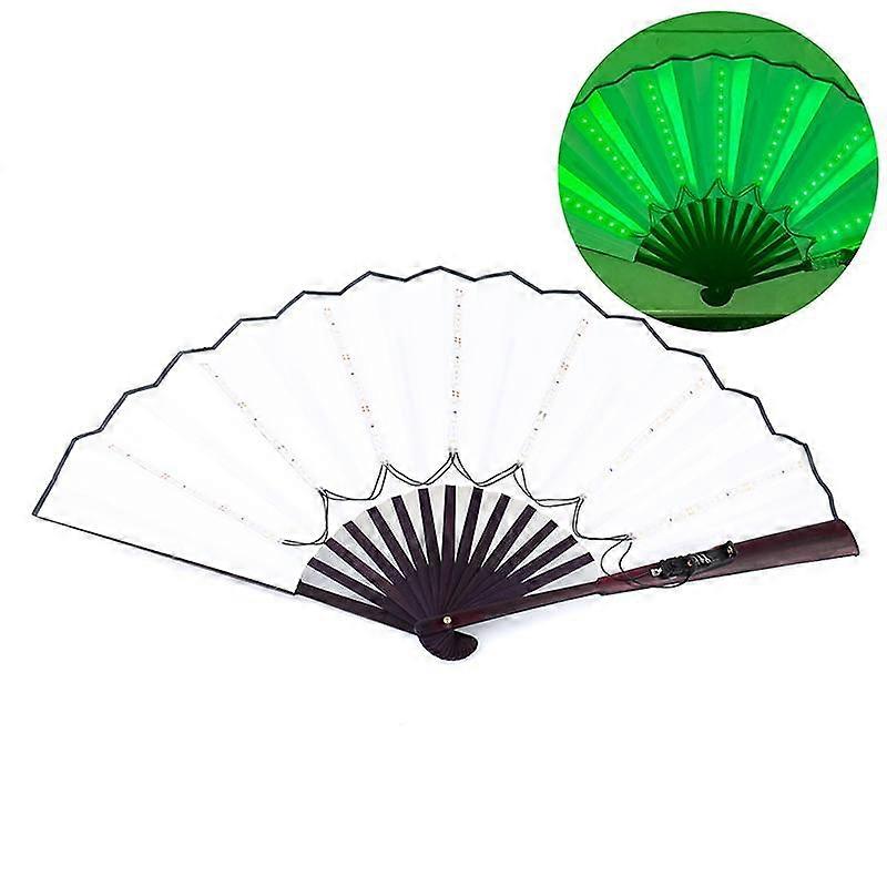 Glow Folding Led Fan Dancing Light Night Show Halloween Christmas Rave Festival