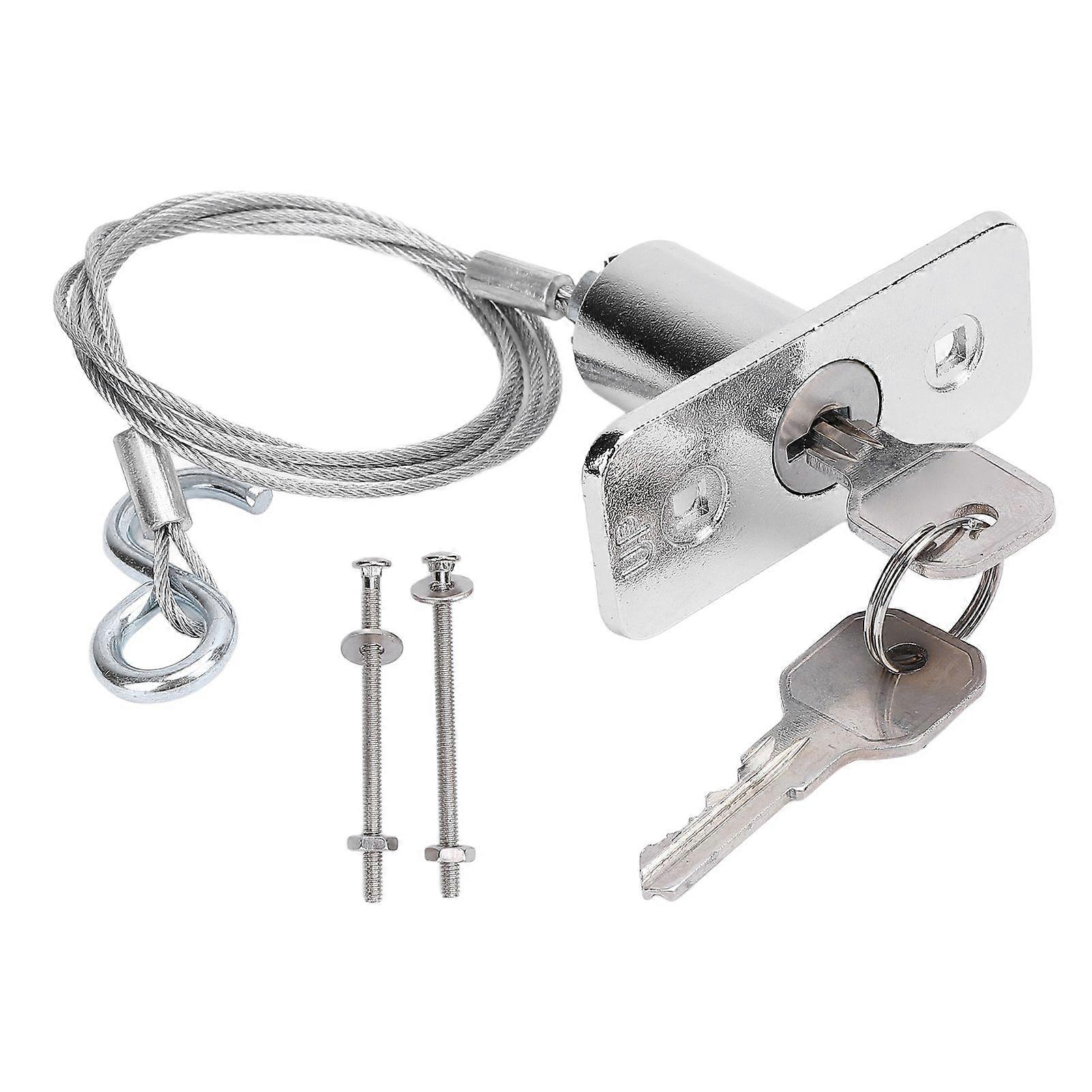 Emergency Release Lock Kit Stainless Steel Universal Garage Door Opener Emergency Garage Door Disconnect Release Lock Kit with 2 Keys MK3089