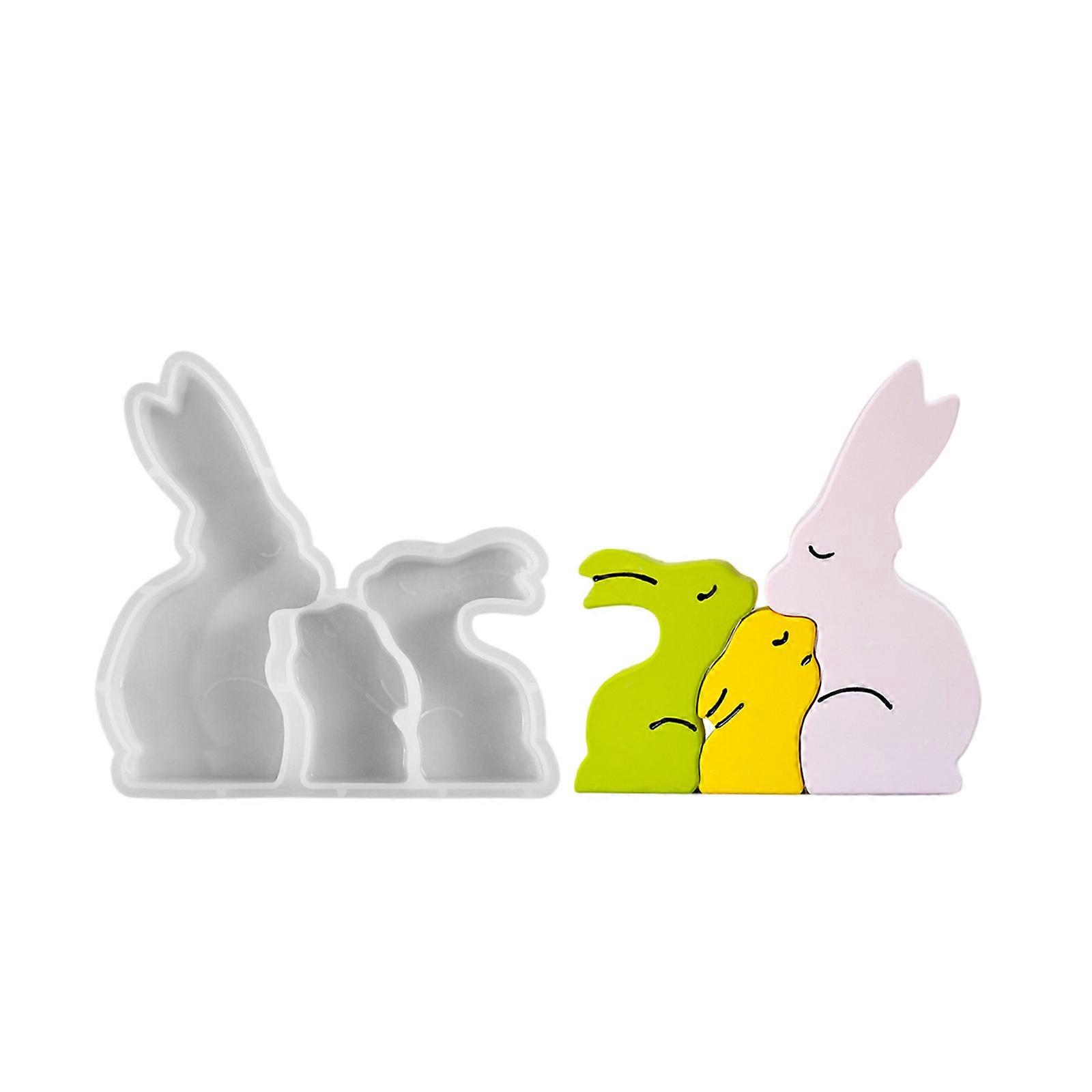 قوالب سيليكون قوالب شمعة حيوانية قلب أرانب لصقات قوالب صب قوالب عيد الفصح قوالب زخرفة لصنع الشموع