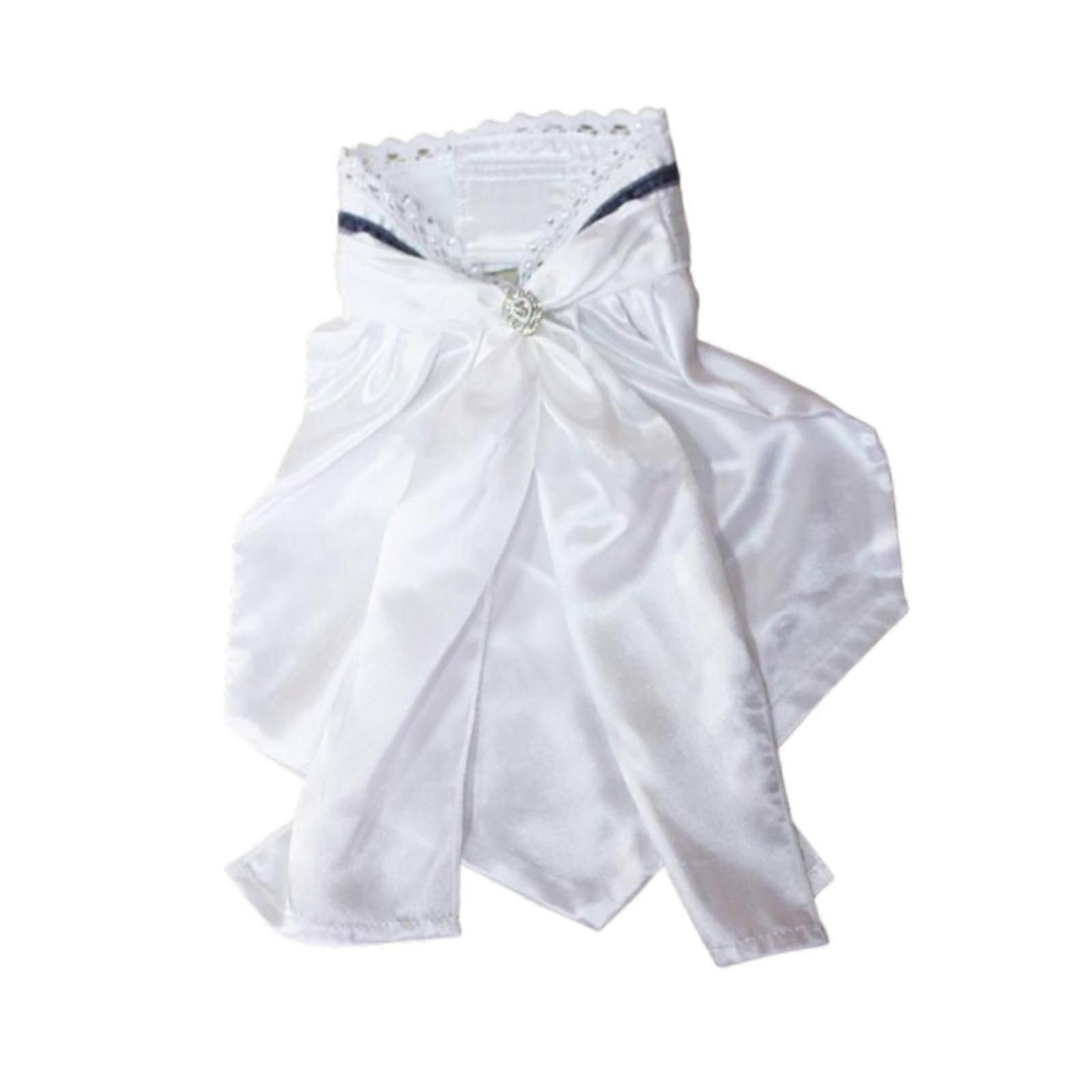 Equestrian Suit Collar with Pin Versatile for Women Bow Tie High Collar Blue