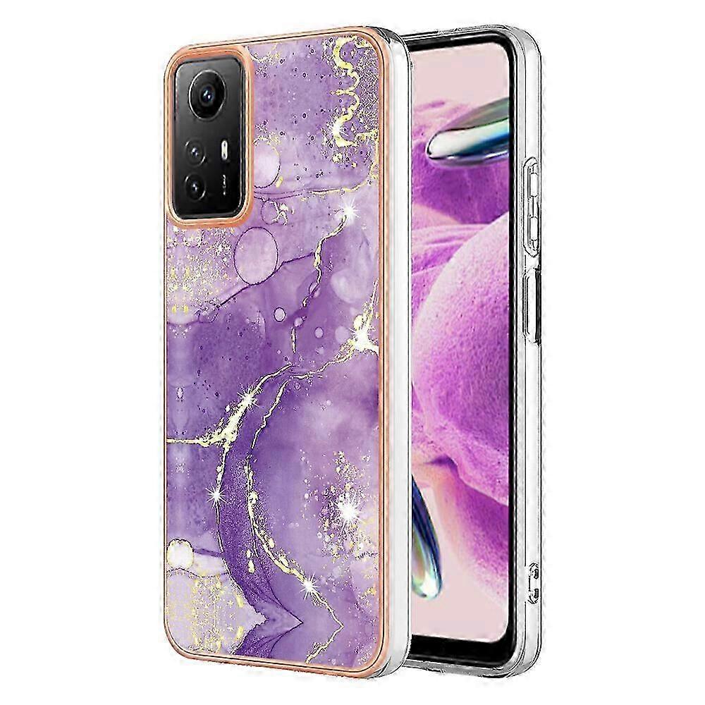 Compatible with Xiaomi Redmi Note 12S Soft Case Marble Pattern Enhanced Camera & Screen Protection Cover