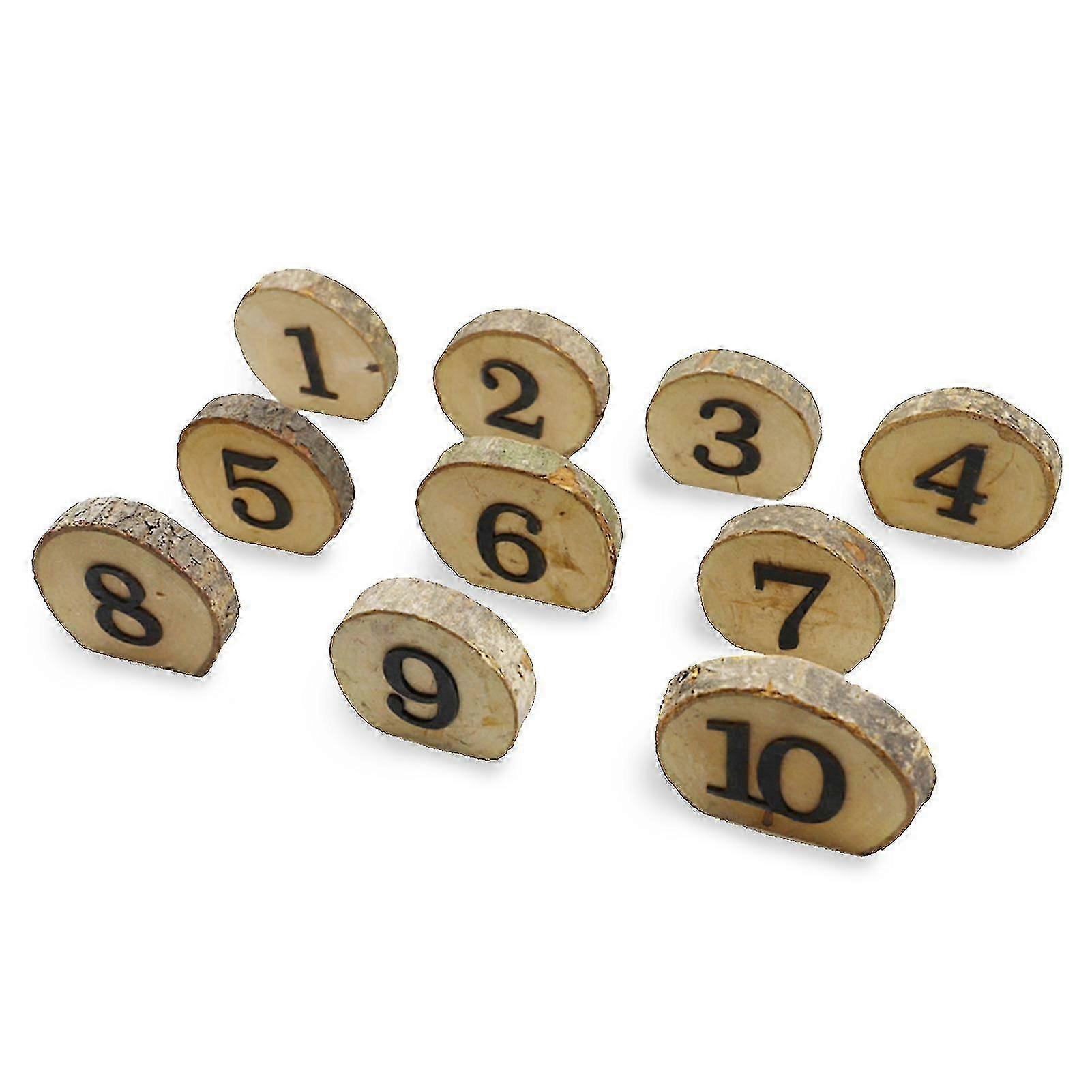 1-10 Wooden Table Numbers Table Cards Wedding Reception Table Centerpieces