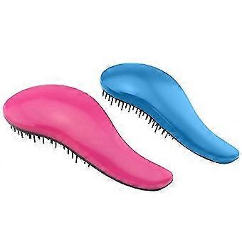 Fantastic 2pcs Detangling Hair Brush Set, Effective Detangle Human Hairs Comb For Women, Girls, Men And Boys - Use In Thin, Thick, Curly, Straight, We