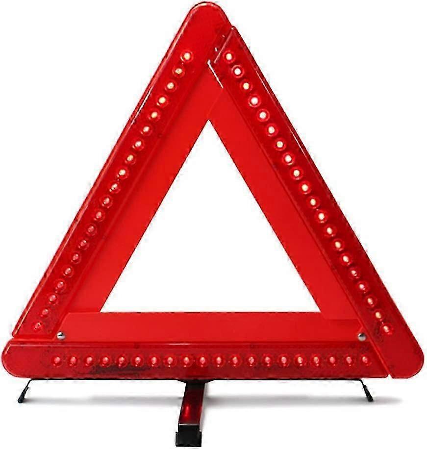 Foldable Warning Triangle LED Safety Car/Roadside Reflective Emergency Triangle Flashing Reflector(40*38cm)