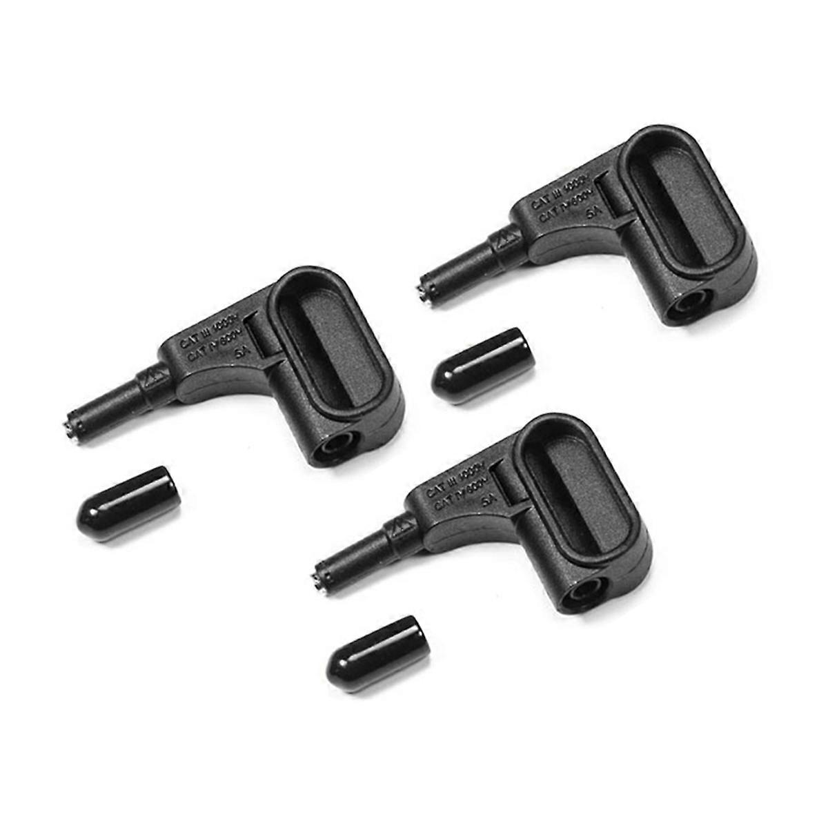 Multimeter Magnetic Connector 4mm Banana Plug Connector Accessory Measurement Tool Component Magnet Probe Terminal Black