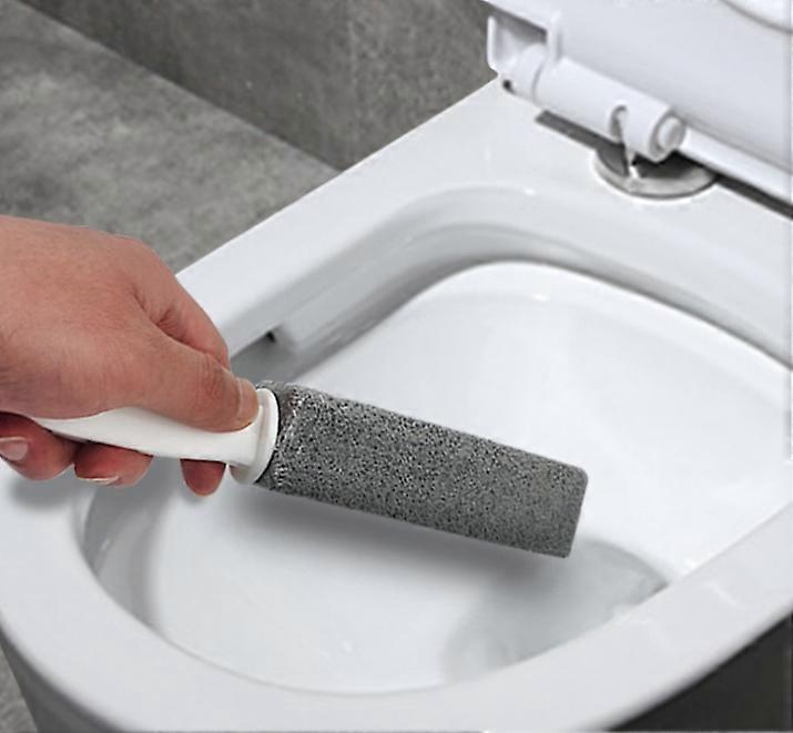 Kotitalouksien siivouskumppani, erittäin pitkävartinen hohkakivenpuhdistuskivi luonnolliselle hohkakivelle, nopea ja nopea Helppo wc-puhdistus, hankaava kova vesi