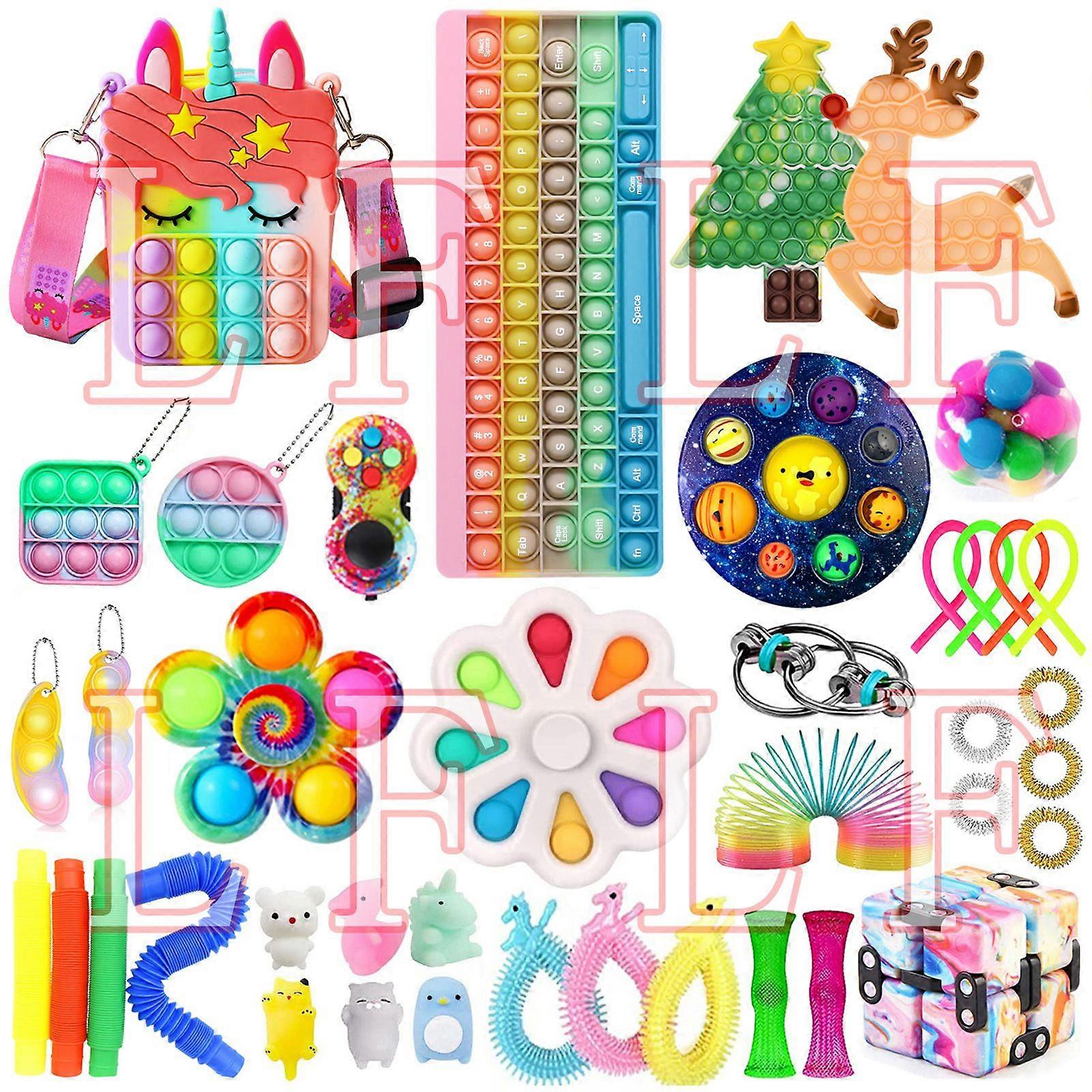 TG18762H1 # Christmas venting and stress relief toy set fidget cube knitting net SQUISHY FOXMIND