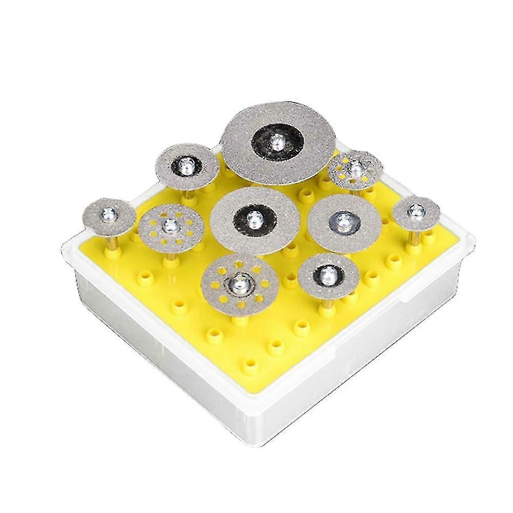 10pcs/set Diamond Cutting Wheels With Mandrel Diamond Cutting Discs