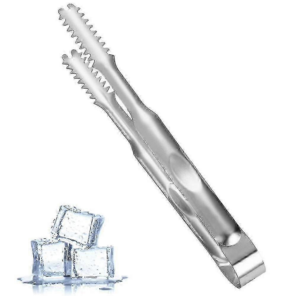 Isbittang i rustfritt stål, isserveringstang for cocktailer og whiskyer
