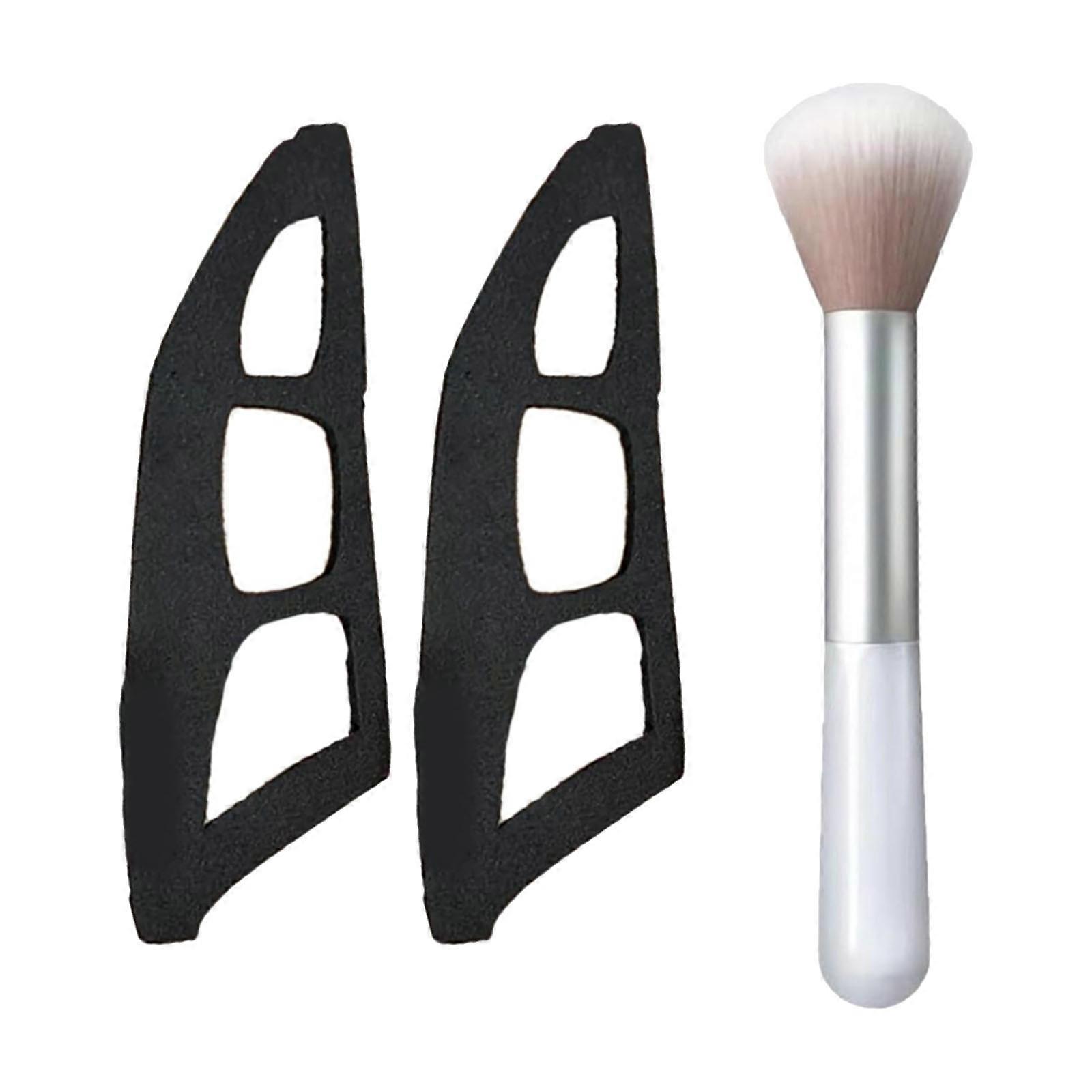 1-4Pcs Delicate Eyeliners Stencils Winged Tip Portable Mascara Shield Makeup Brush for Stylish Eyeshadow and Lashes
