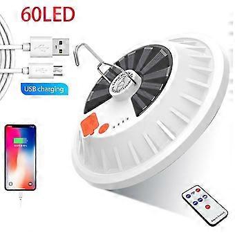 Super Bright Led Bulb Solar Lamp Rechargeable Remote Control Outdoor Camping Lantern Portable Emergency Night Market Light