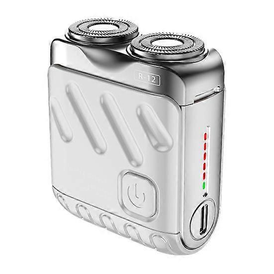 Men Electric Shaver IPX7 Waterproof Type-C Rechargeable Mini Travel Rotary Razor Portable Hair Beard Trimmer Remover Tool Father Boyfriend Gift