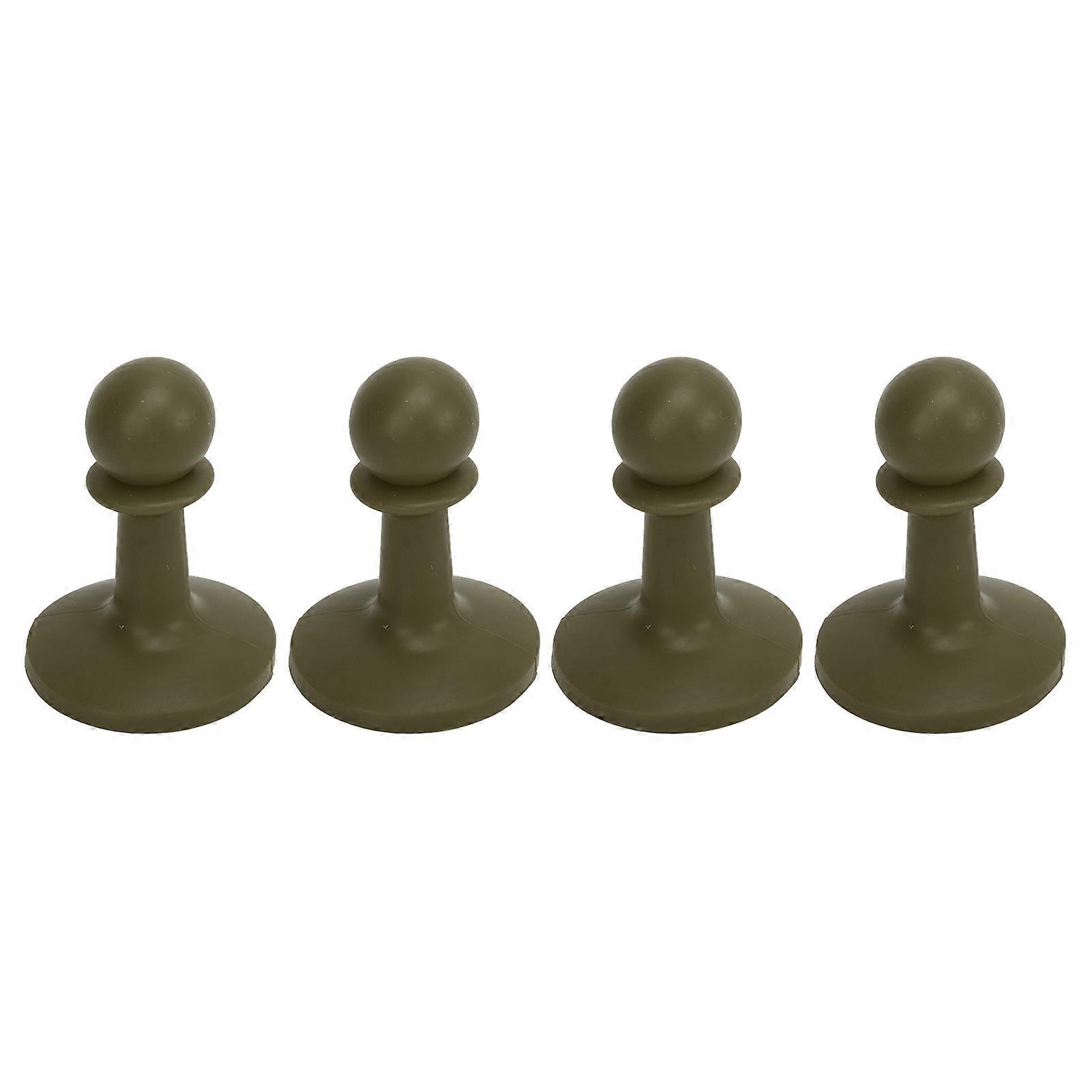 Tent Poles Support, Strong Stability, Wind Resistance And TPR Material For Camping Pole Toppers, Outdoor Canopy Support With Chess Pieces Design,