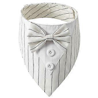 Fashionable Dog Accessory Dog Wedding Collar For Birthday Celebrations, Special Occasion Attire With Adjustable Bow Tie For Gentlemen Dogs (L)